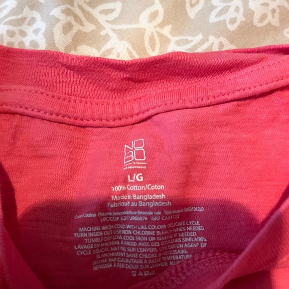 (5 for $15) Calvin Klein & NOBO Coral T-Shirt Crop Top Bundle - Picture 3 of 3